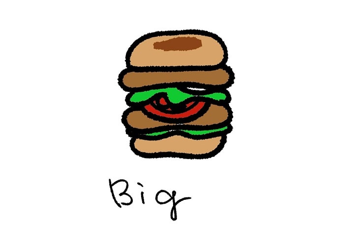 大きなハンバーガー