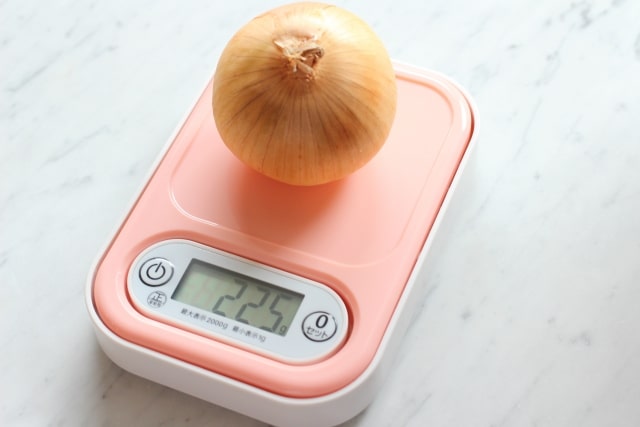 キッチンスケール、玉ねぎ