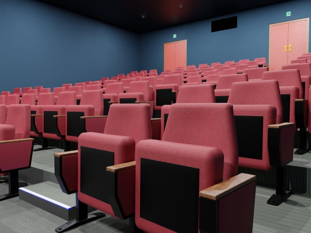 映画館、観客席